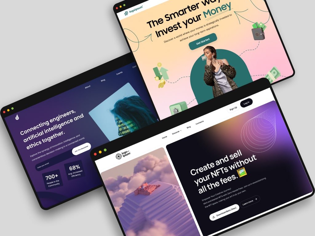 Web Sample - Hero Sections 1